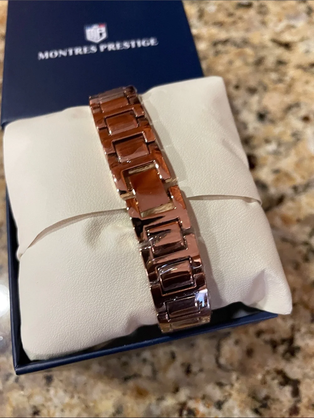 Montres Prestige and Rose Gold Crystal-Accent Women's Watch